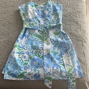 Lilly Pulitzer Strapless Skirted Romper Size 4